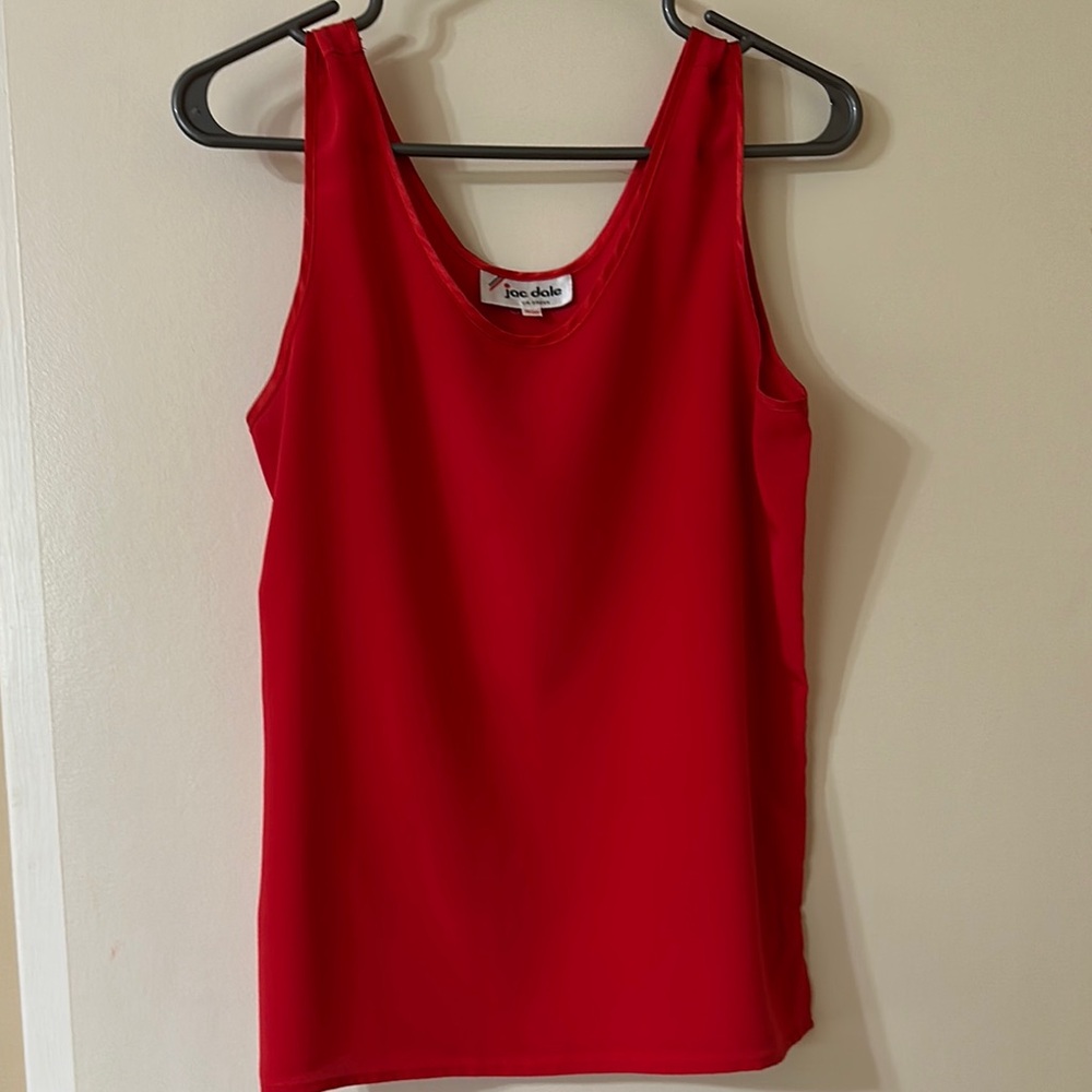 Vibrant Red Tank Top Relaxed Fit